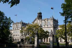 One of Cardiff's government buildings.